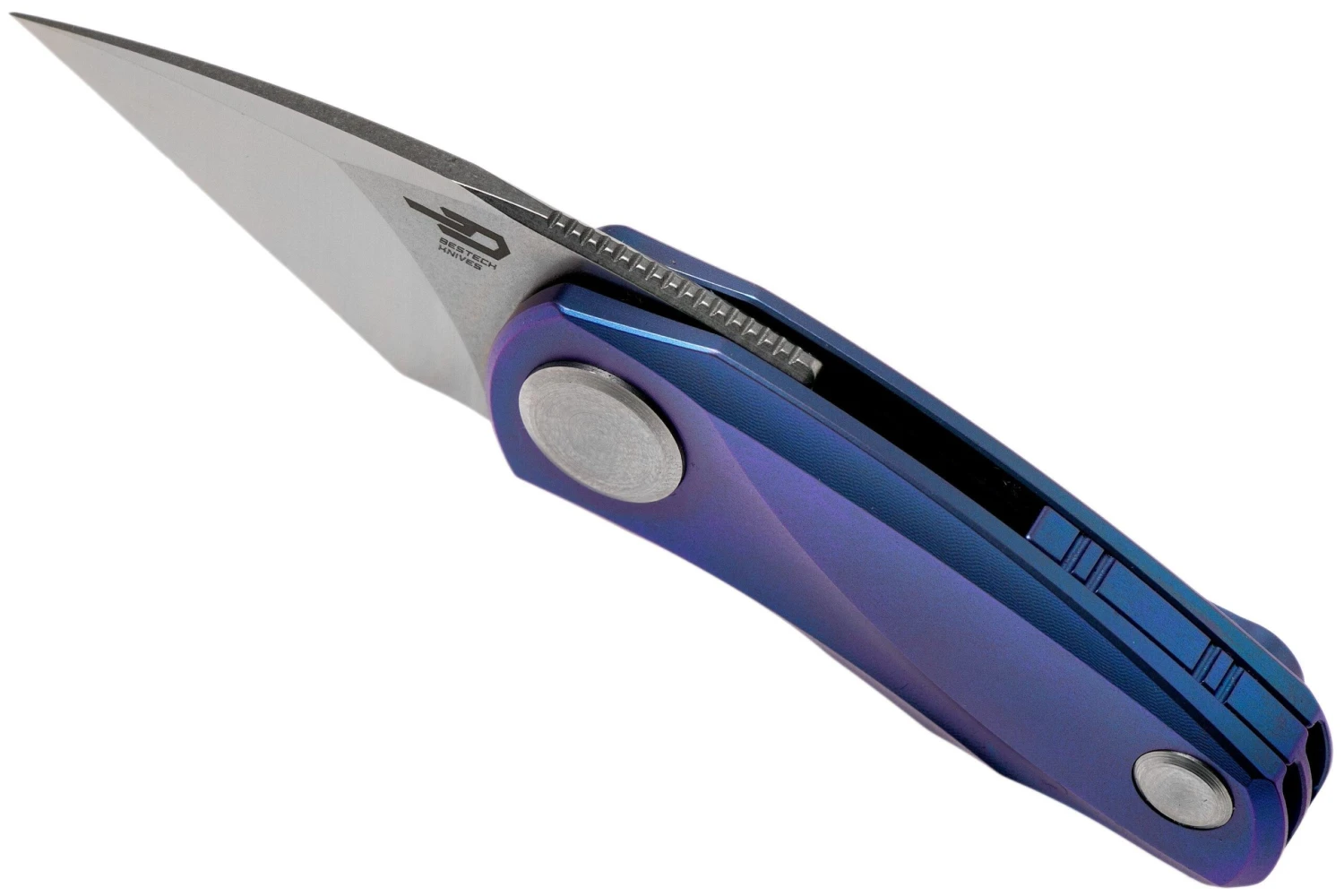 Bestech Tulip Frame Lock Blue BT1913B Navaja, Ostap Hel Design - Imagen 5