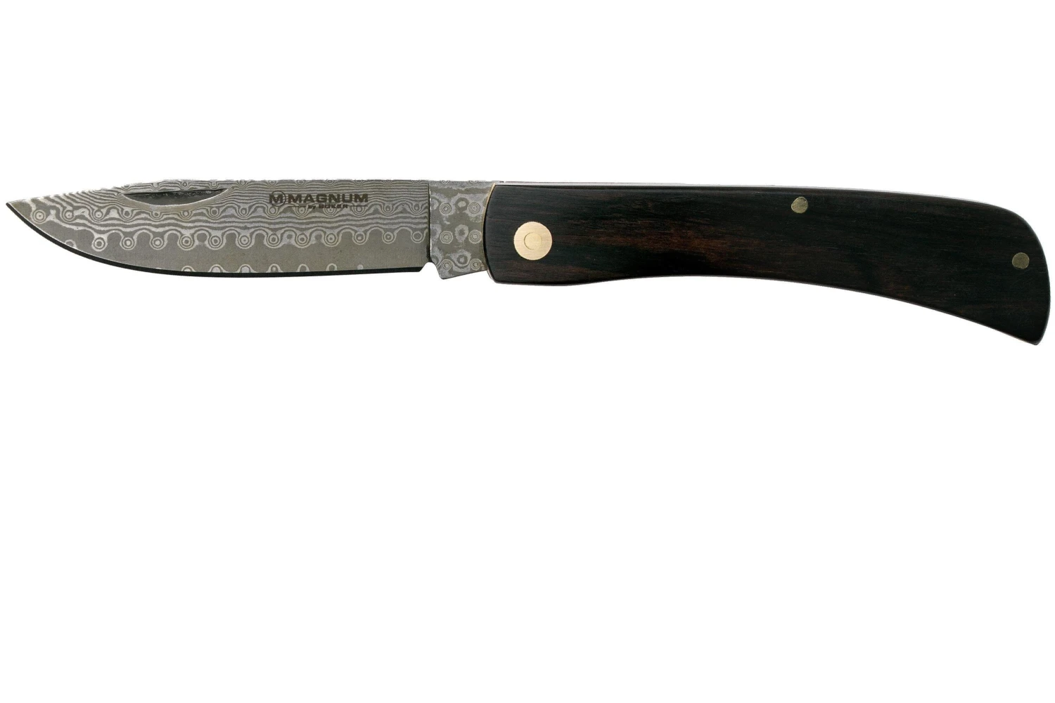 Böker Magnum Ebony Rangebuster Damascus 01RY140DAM Cuchillo De Caballero