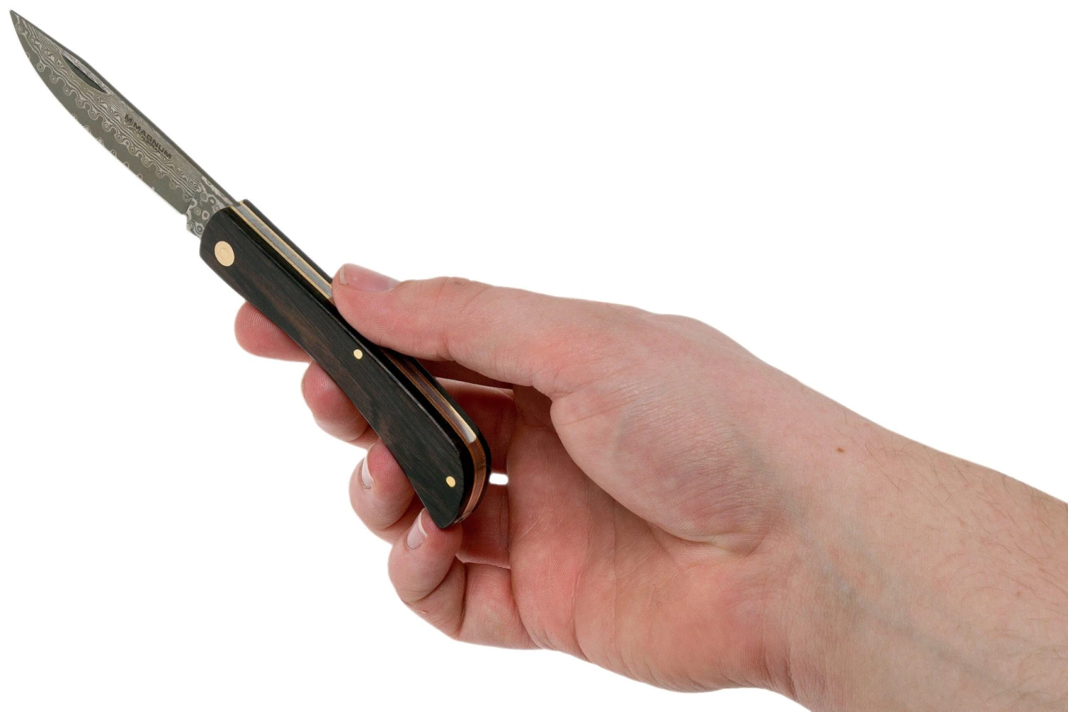 Böker Magnum Ebony Rangebuster Damascus 01RY140DAM Cuchillo De Caballero - Imagen 8