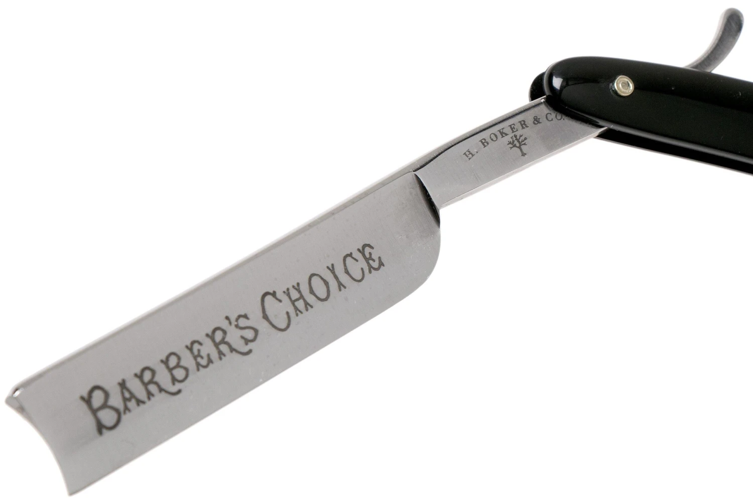 Böker Manufaktur Barber’s Choice, Black Synthetic 140222 Navaja De Afeitar - Imagen 3
