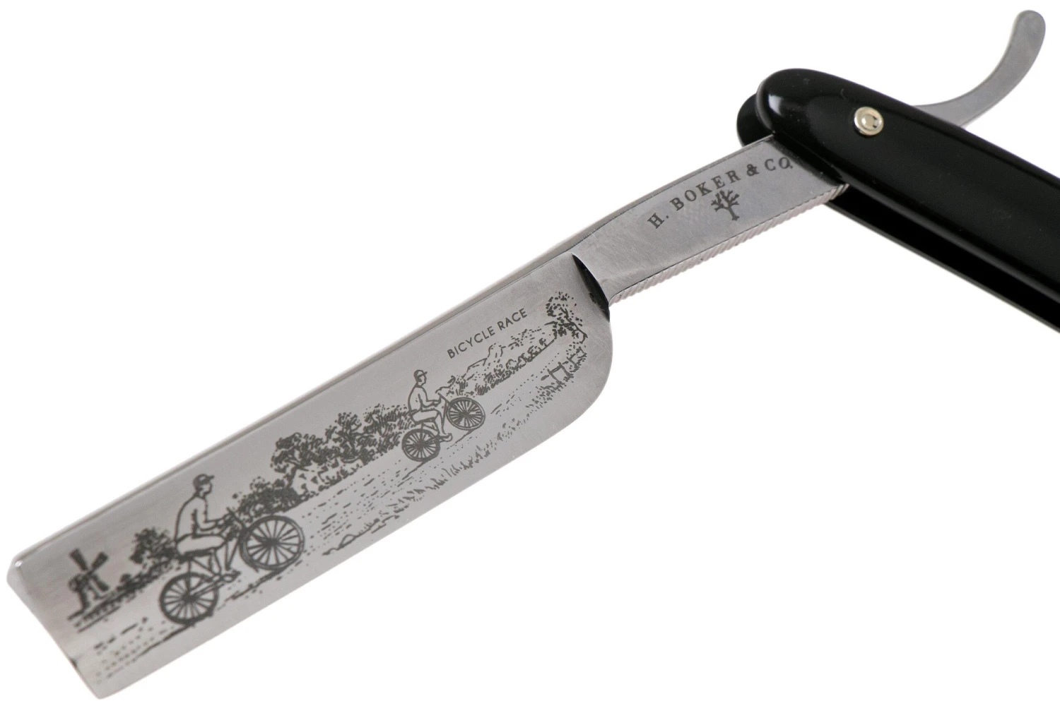 Böker Manufaktur Bicycle Race, Black Synthetic 140223 Navaja De Afeitar - Imagen 3