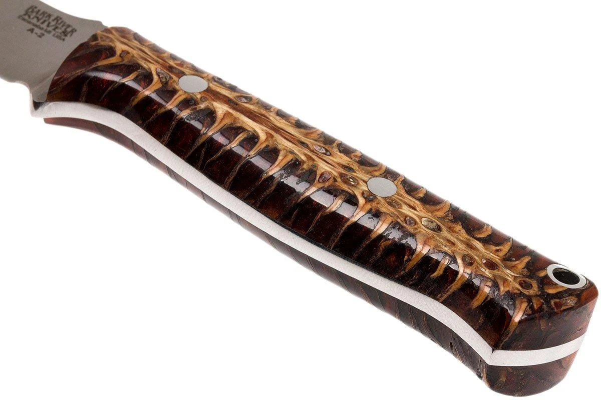 Bark River Bravo EDC A2, Orange & Red Pinecone, Funda Negra - Imagen 4