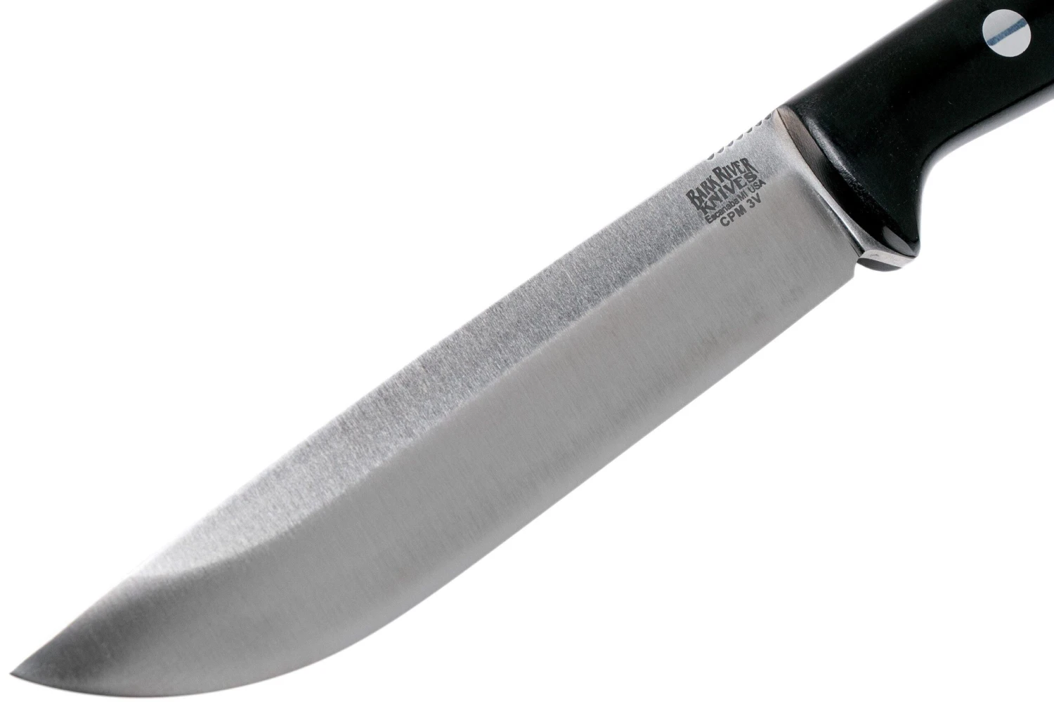 Bark River Bravo 1.5 LT Field CPM 3V, Black Canvas Micarta Cuchillo De Exterior - Imagen 3