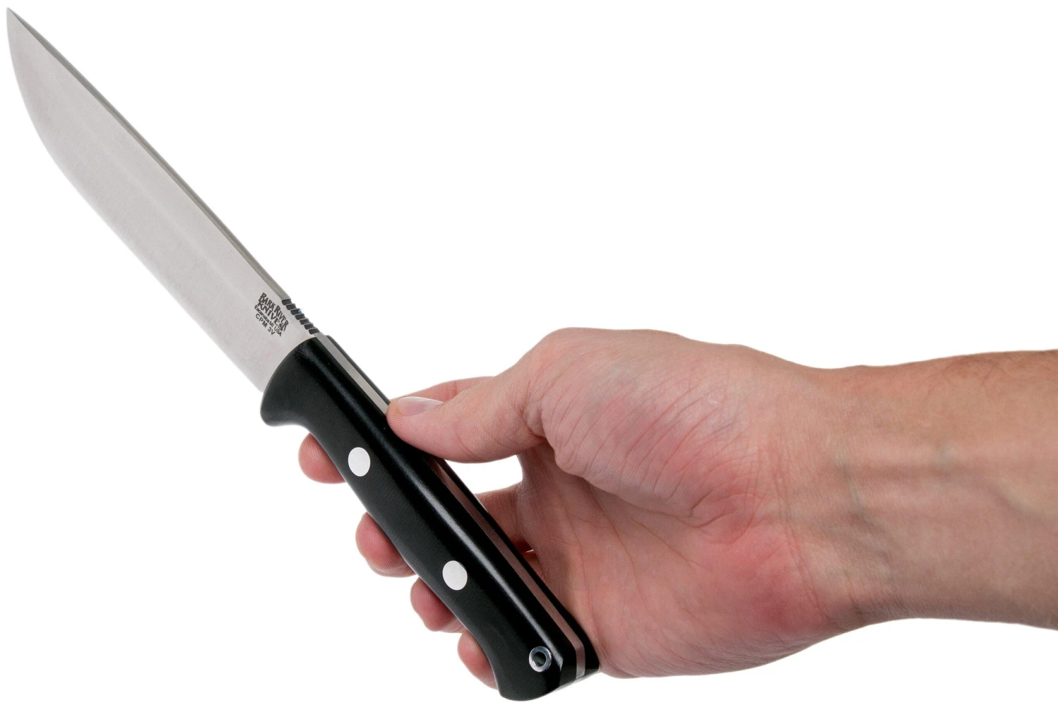 Bark River Bravo 1.5 LT Field CPM 3V, Black Canvas Micarta Cuchillo De Exterior - Imagen 6