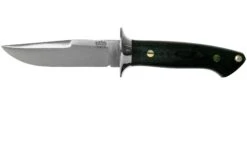 Bark River Chute Knife CPM 154, Black Canvas Micarta, Brass Guard