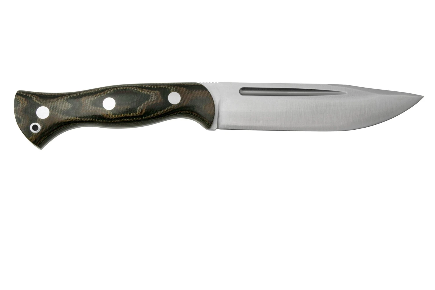 Bark River Cub CPM 3V Snakeskin Burgundy Canvas Micarta, Cuchillo De Bushcraft - Imagen 2