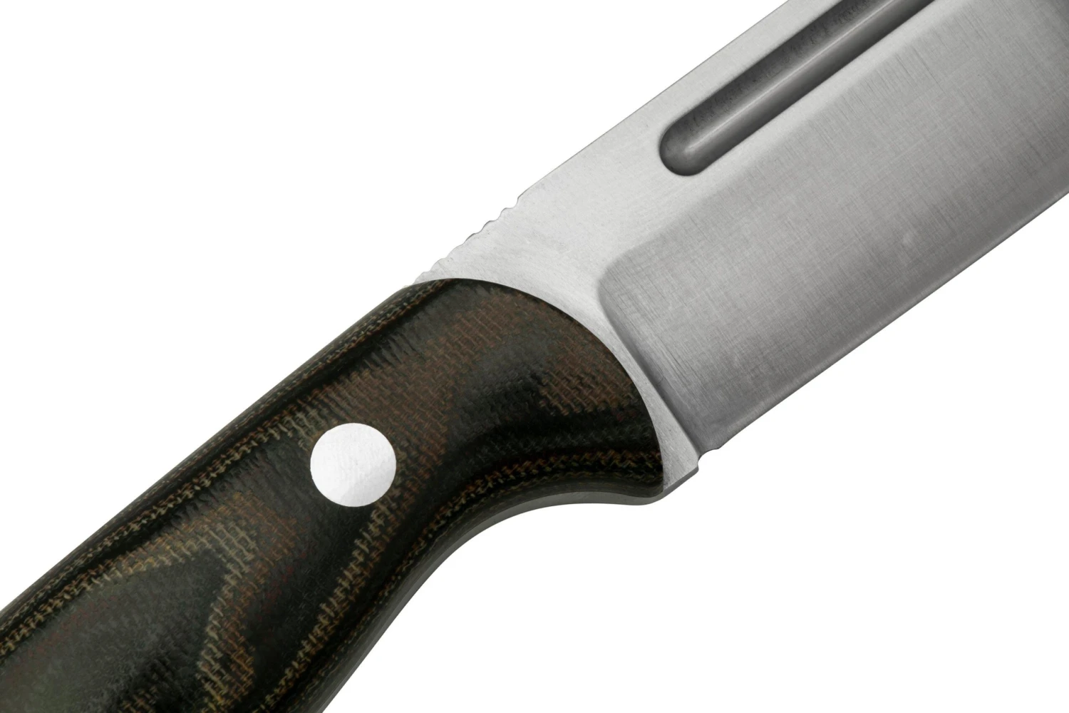 Bark River Cub CPM 3V Snakeskin Burgundy Canvas Micarta, Cuchillo De Bushcraft - Imagen 5