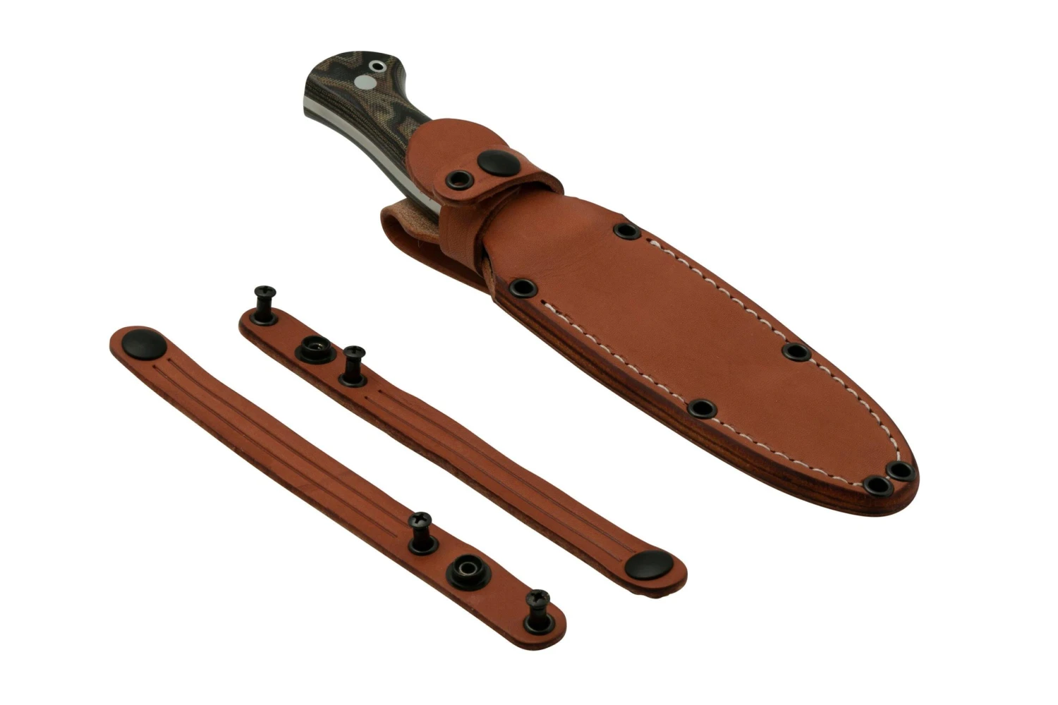 Bark River Cub CPM 3V Snakeskin Burgundy Canvas Micarta, Cuchillo De Bushcraft - Imagen 6