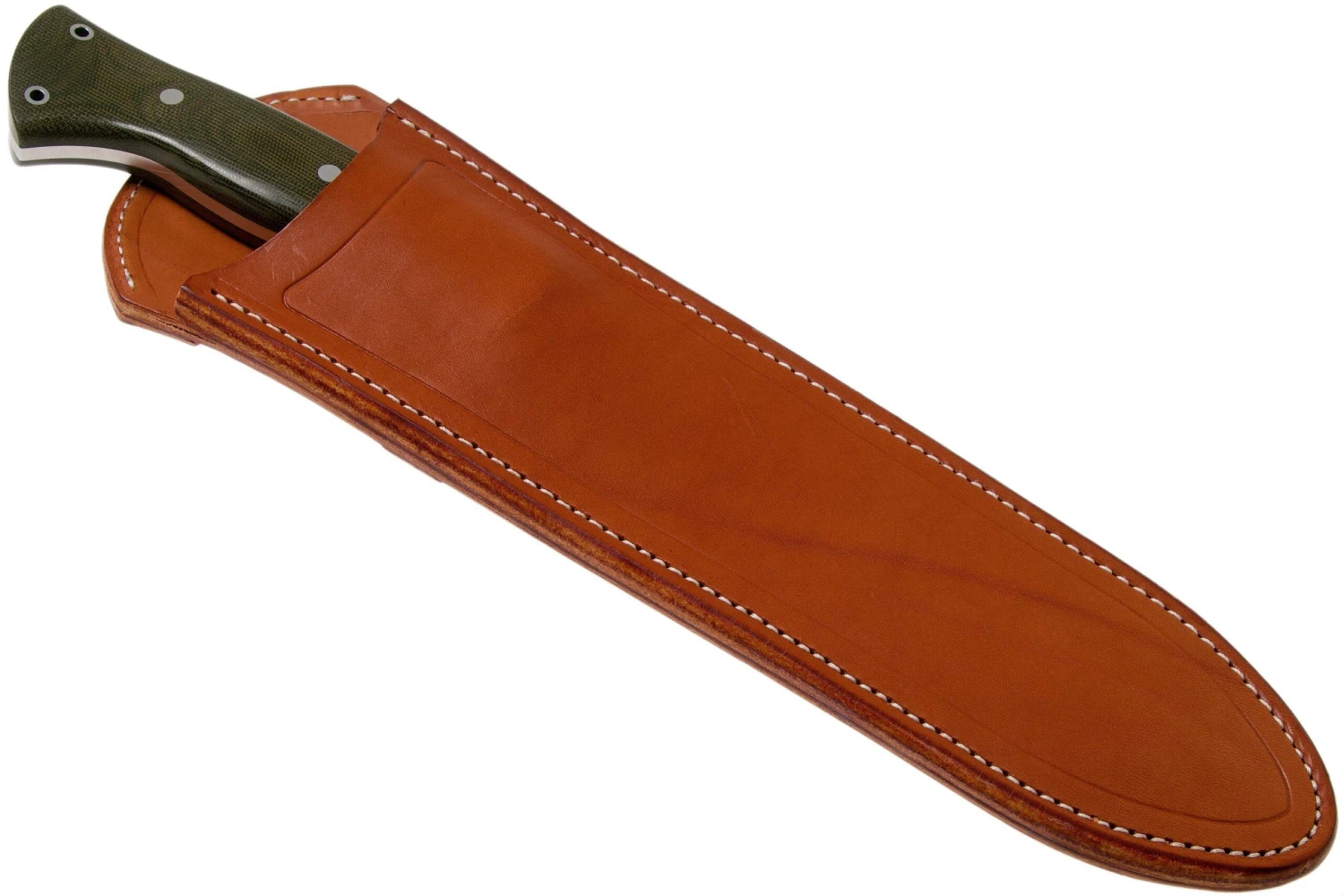 Bark River JX5 Vengeful 1 CPM 3V Green Canvas Micarta Machete - Imagen 6