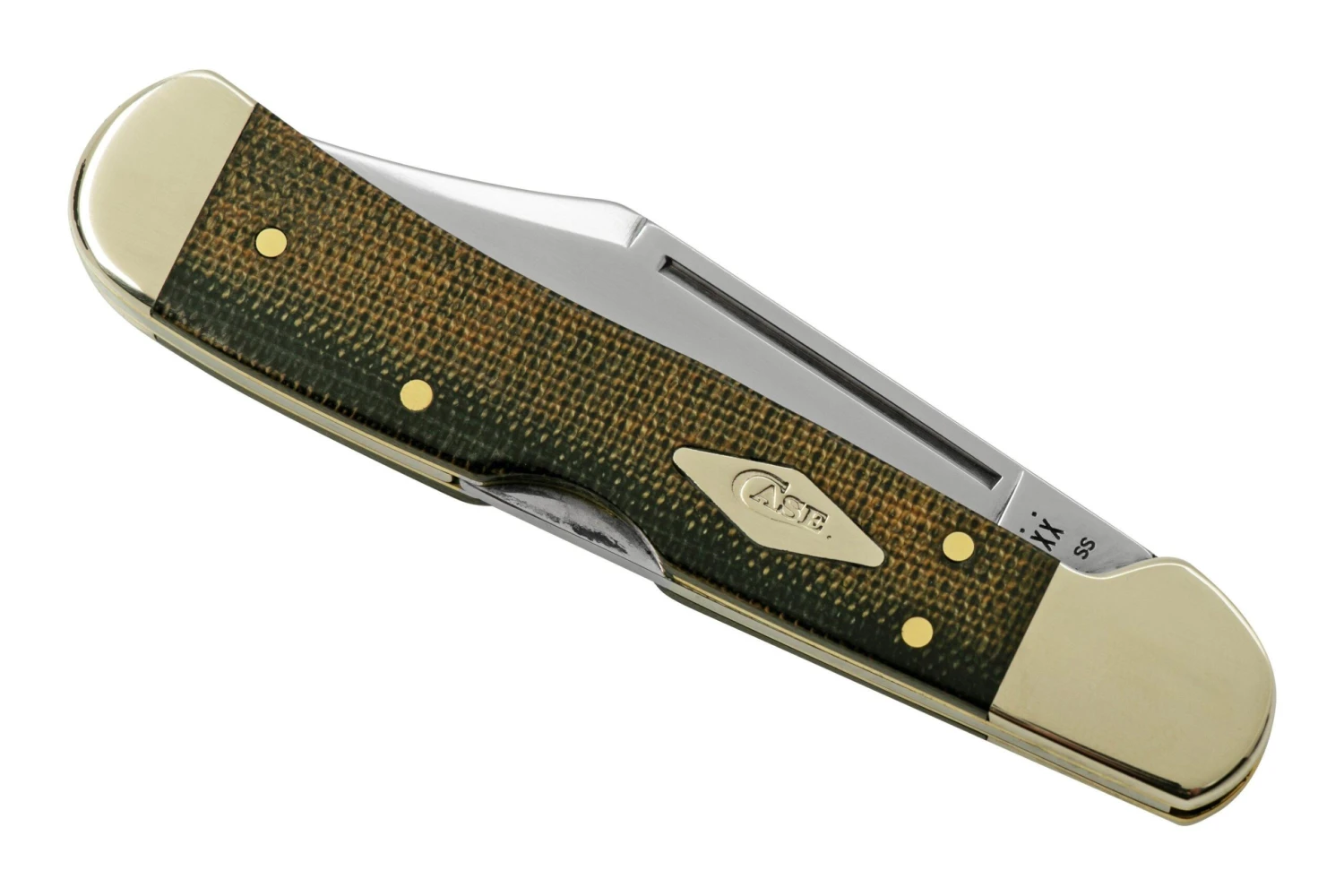 Case Mini CopperLock 23475 Green And Black Micarta, Navaja - Imagen 6