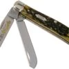 Case Mini Trapper Pocket Worn Olive Green Bone, Peach Seed, 38194, 6207 SS Navaja