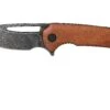Civivi Odium C2010DS-1 Damascus, Cuibourtia Wood Navaja, Ferrum Forge Design