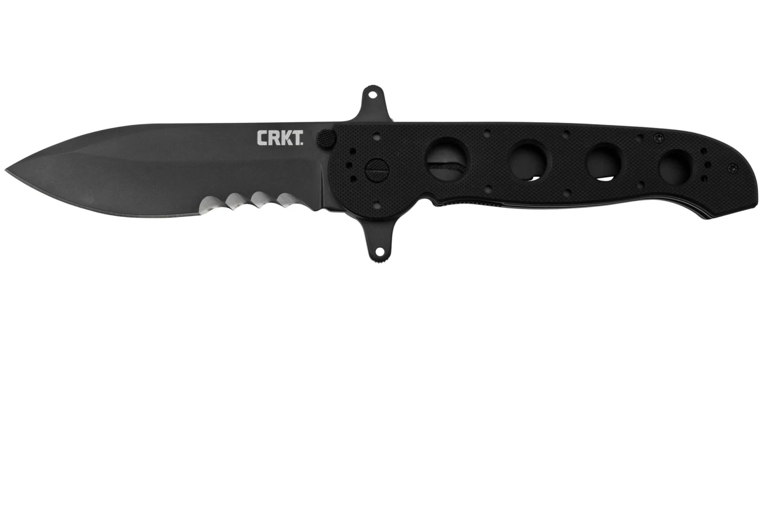 CRKT M21-14SFG, Acero 1.4116, G10 Negro, Veff Serrations, Navaja Táctica
