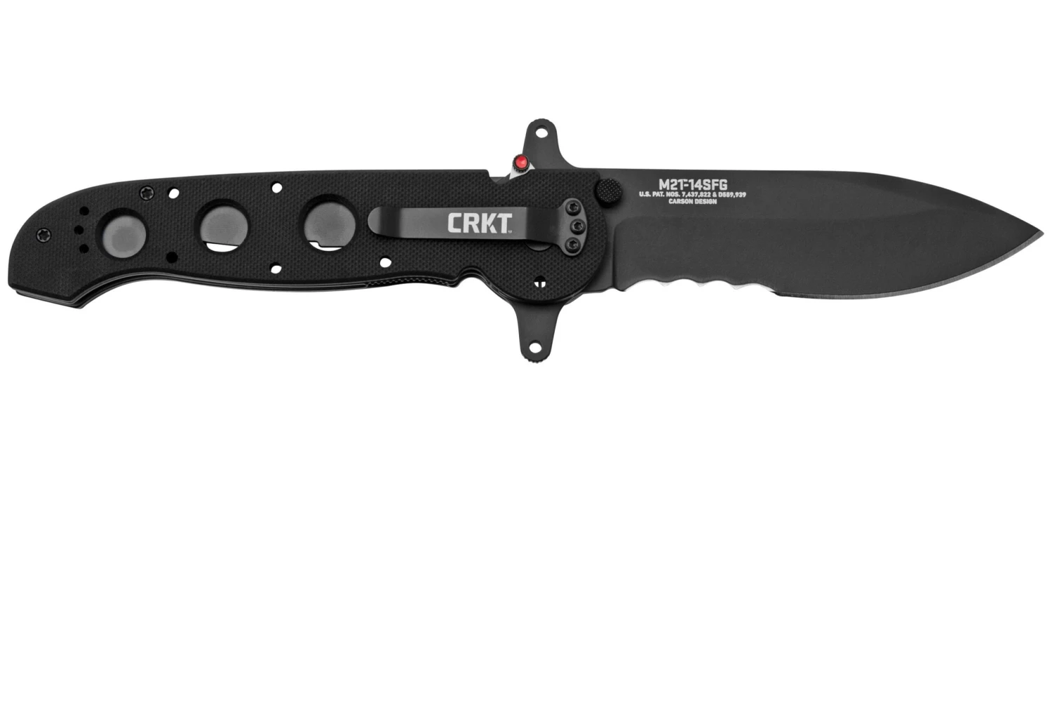 CRKT M21-14SFG, Acero 1.4116, G10 Negro, Veff Serrations, Navaja Táctica - Imagen 2
