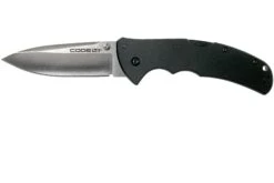 Cold Steel Code 4 Spear Point 58PAS Black CPM S35VN Plain Edge, Navaja
