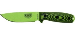 ESEE Model 4 Venom Green Blade 3D Neon Green-Black G10 Cuchillo De Supervivencia 4PVG-007 Funda Negra + Clip Para Cinturón