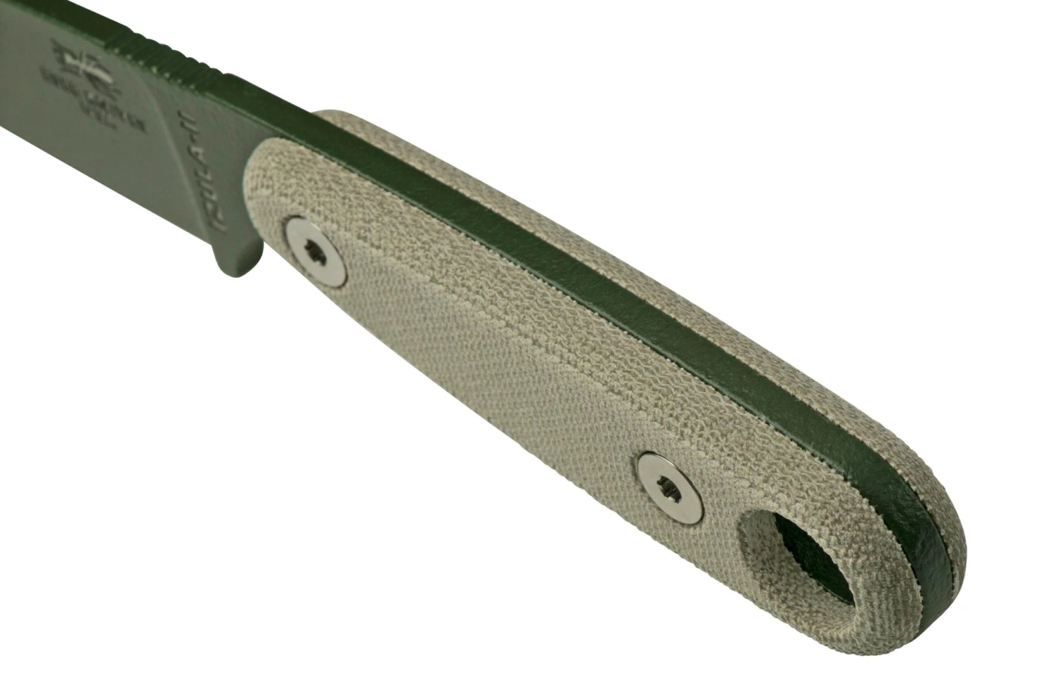 ESEE Izula II OD Green IZULA-II-OD Cuchillo De Supervivencia Con Funda Negra + Clip De Cinturón - Imagen 4