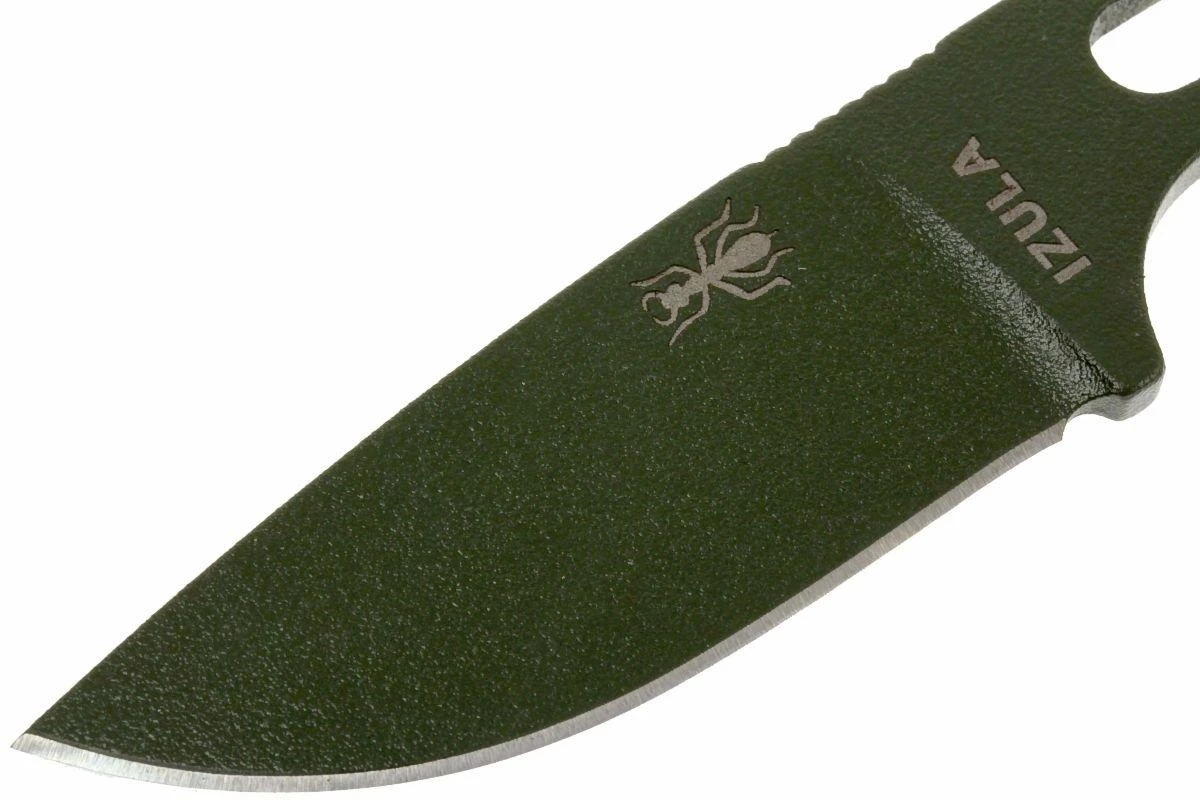 ESEE Izula OD Green IZULA-OD Cuchillo De Cuello Con Funda Negra + Clip De Cinturón - Imagen 2