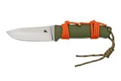 Black Fox Vesuvius Stonewashed D2 Blade, OD Green G10 Cuchillo Fijo