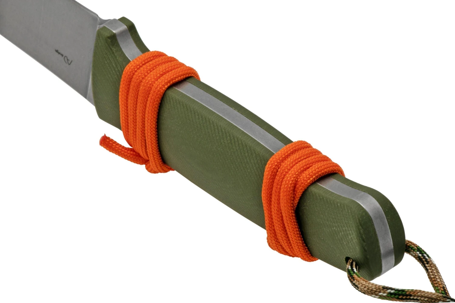 Black Fox Vesuvius Stonewashed D2 Blade, OD Green G10 Cuchillo Fijo - Imagen 4