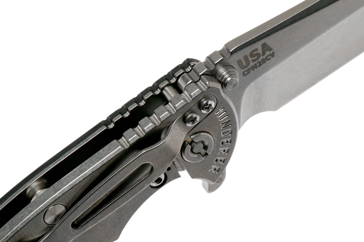 Rick Hinderer XM-18 3.5 Spanto 20CV, Black G10 Navaja" - Imagen 6