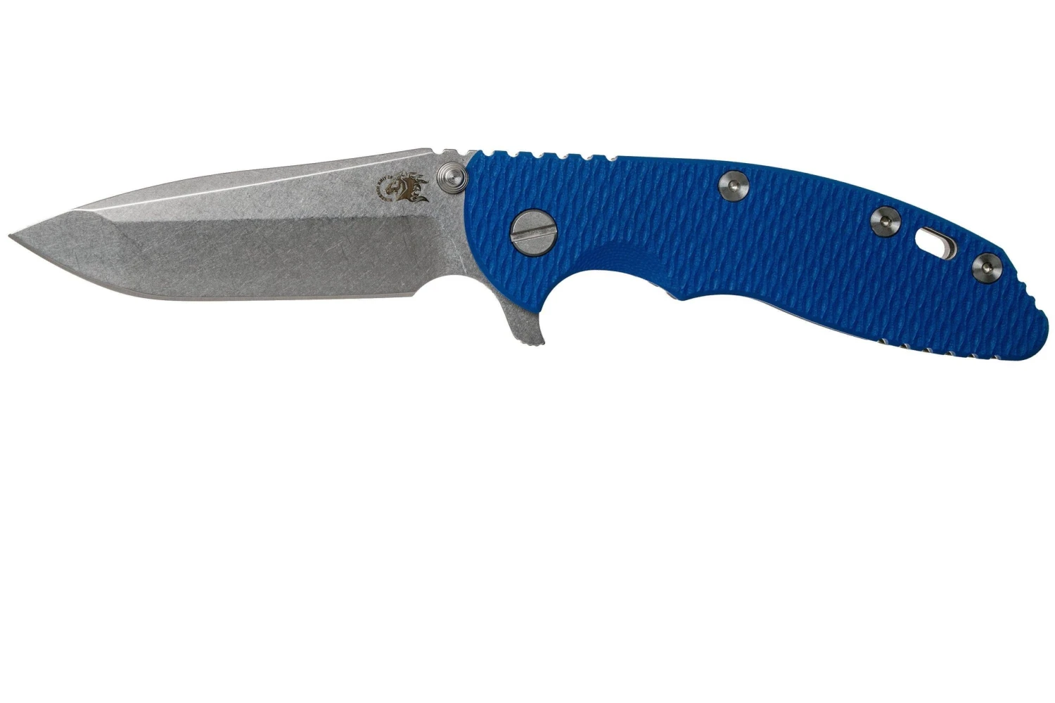 Rick Hinderer XM-18 3.5 Spanto 20CV, Blue G10 Navaja"