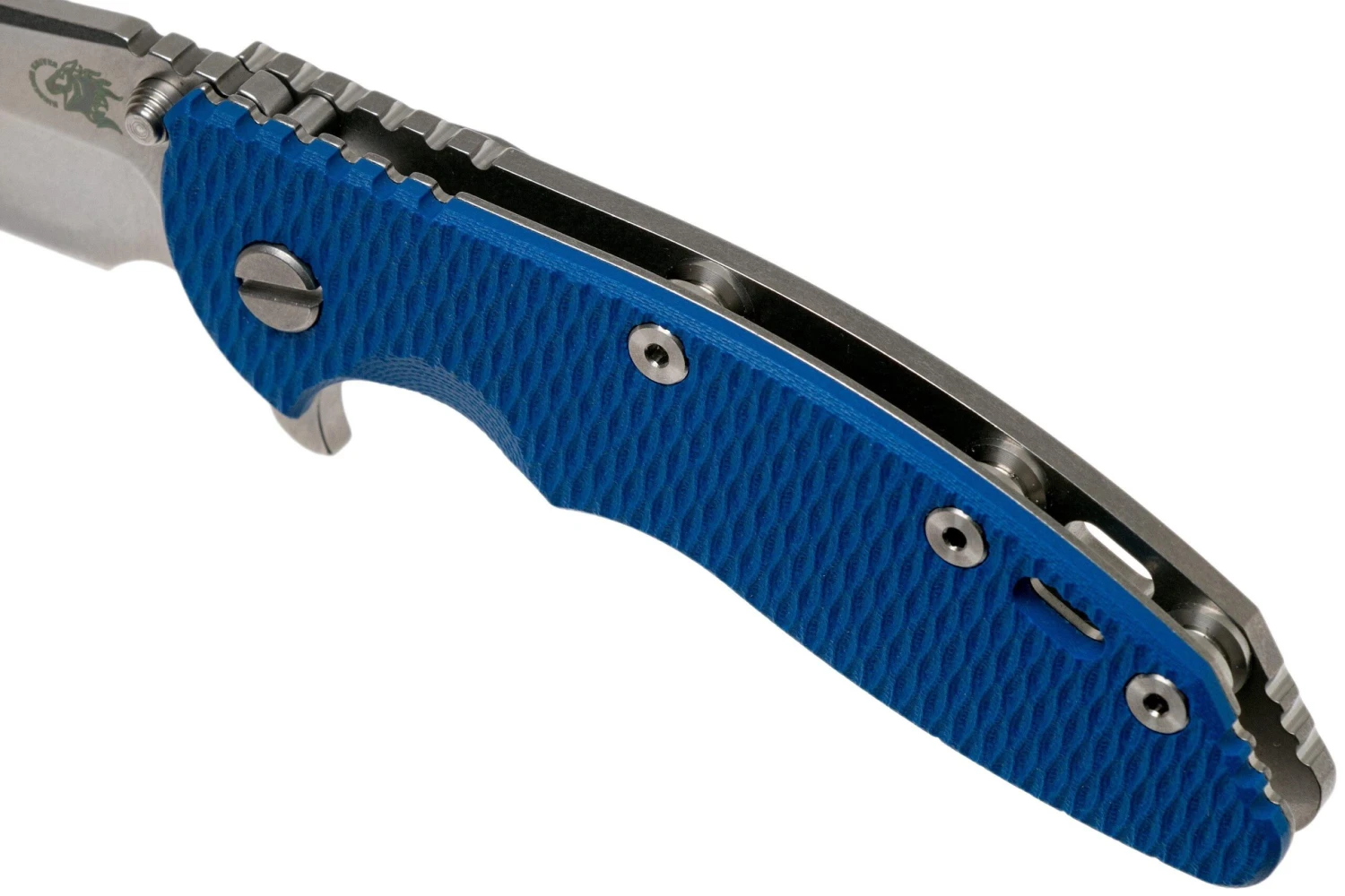 Rick Hinderer XM-18 3.5 Spanto 20CV, Blue G10 Navaja" - Imagen 7