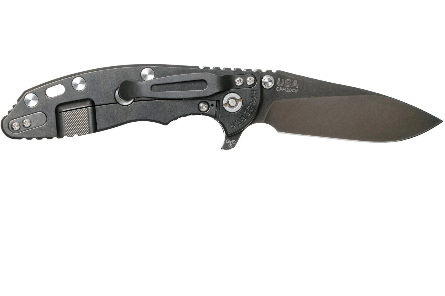 Rick Hinderer XM18 3,5” Skinny Slicer Black DLC, Black G10 - Imagen 2
