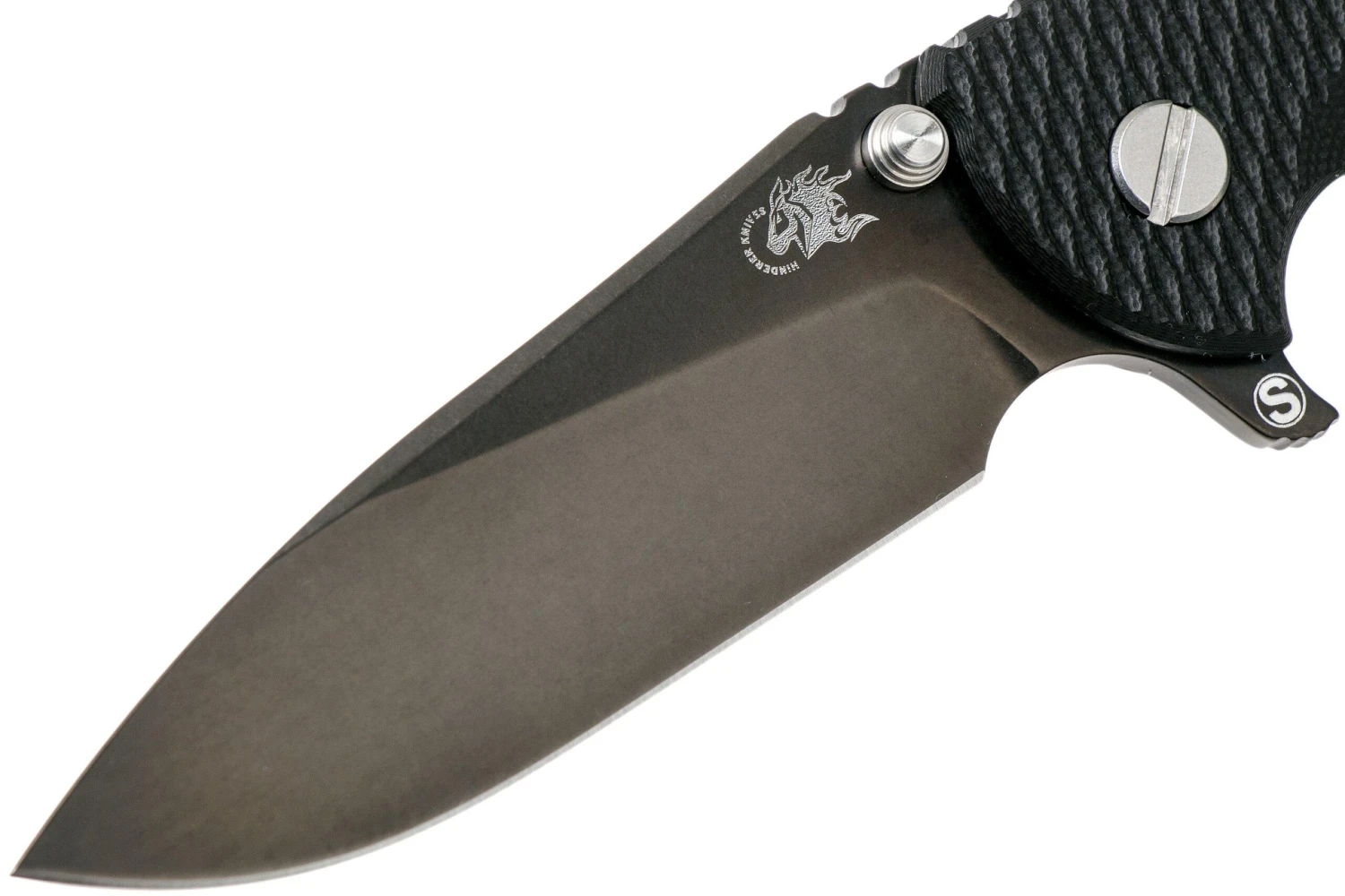 Rick Hinderer XM18 3,5” Skinny Slicer Black DLC, Black G10 - Imagen 3