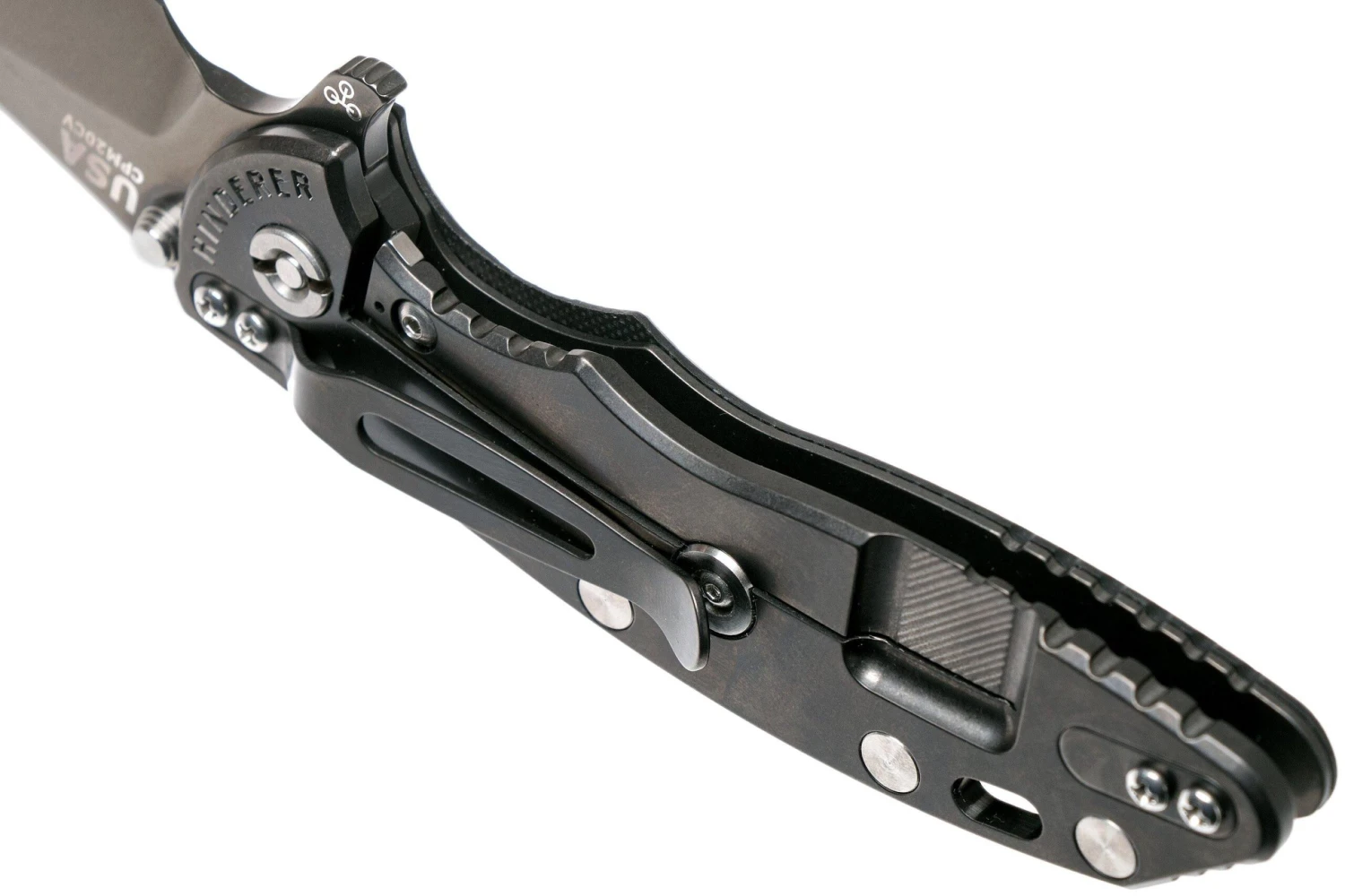 Rick Hinderer XM18 3,5” Skinny Slicer Black DLC, Black G10 - Imagen 5