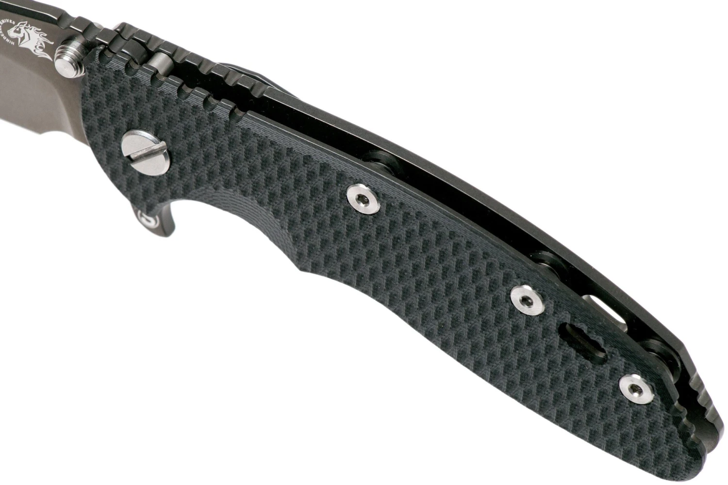 Rick Hinderer XM18 3,5” Skinny Slicer Black DLC, Black G10 - Imagen 7