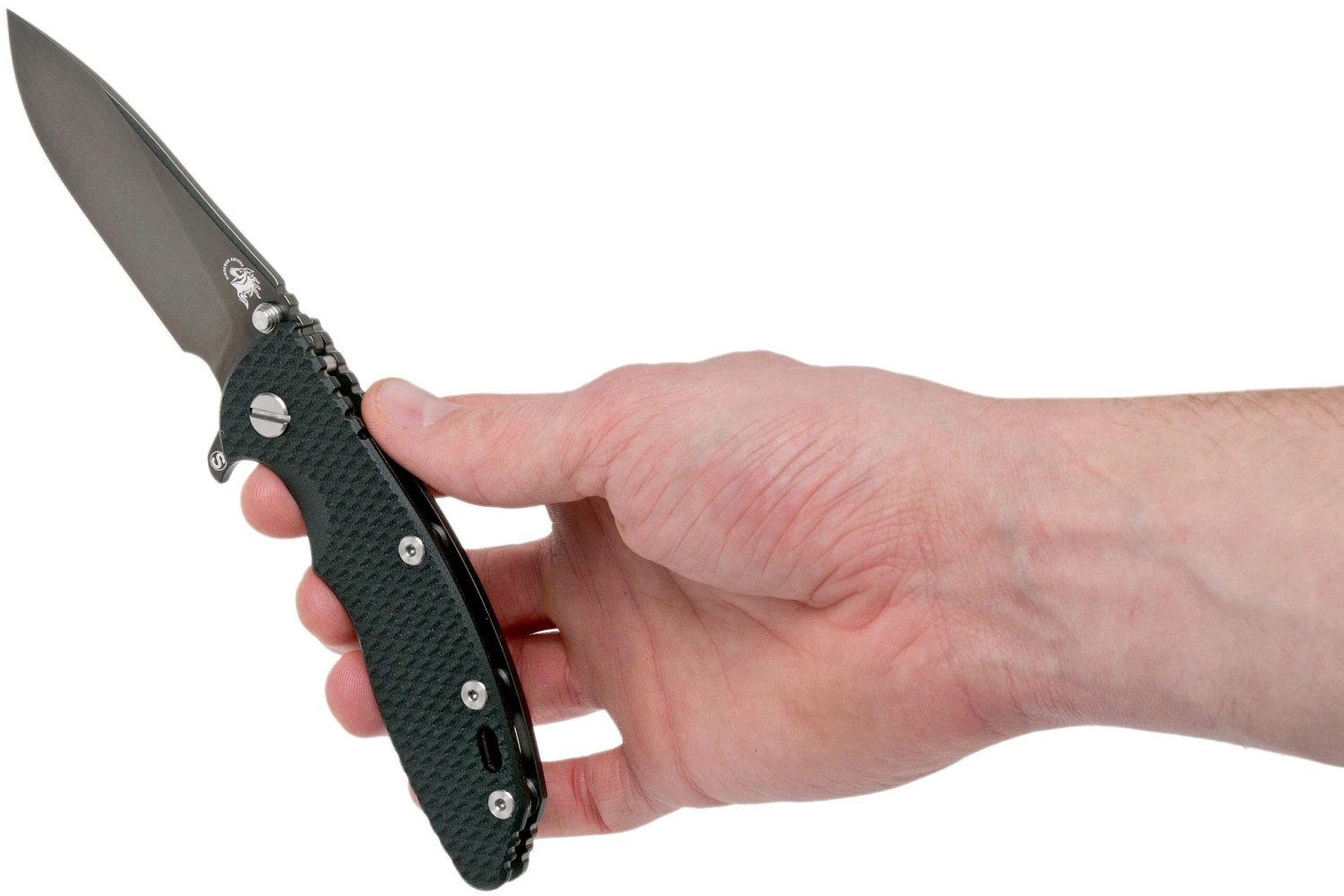 Rick Hinderer XM18 3,5” Skinny Slicer Black DLC, Black G10 - Imagen 8