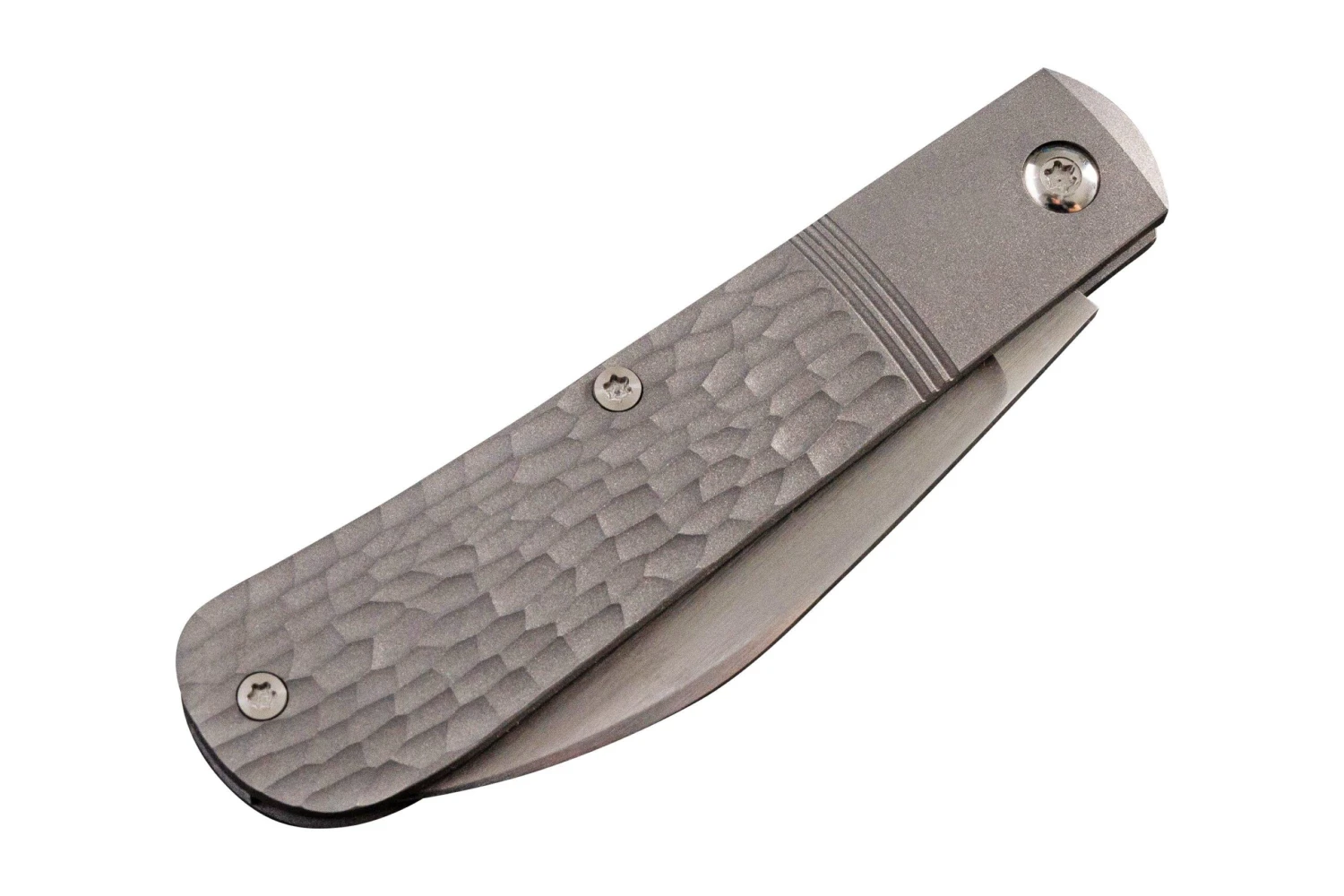 Jack Wolf Laid Back Jack LAIDB-02-TI-JIG Titanium Jigged, Slipjoint Navaja - Imagen 4