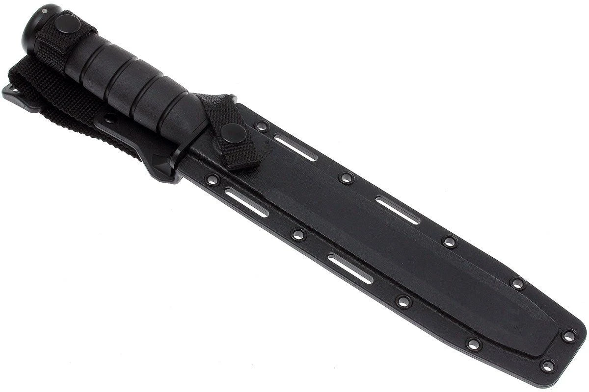 KA-BAR Tanto 1245 Cuchillo De Supervivencia, Parcialmente Dentado, Funda Kydex - Imagen 7