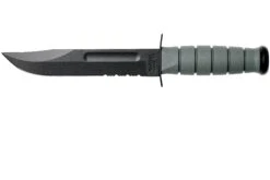 KA-BAR 5012 Foliage Green, Borde Dentado, Kraton, Plástico Funda