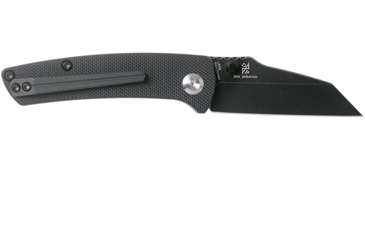 Kansept Little Main Street T2015A1 Black, Black G10 Navaja, Dirk Pinkerton Design - Imagen 2