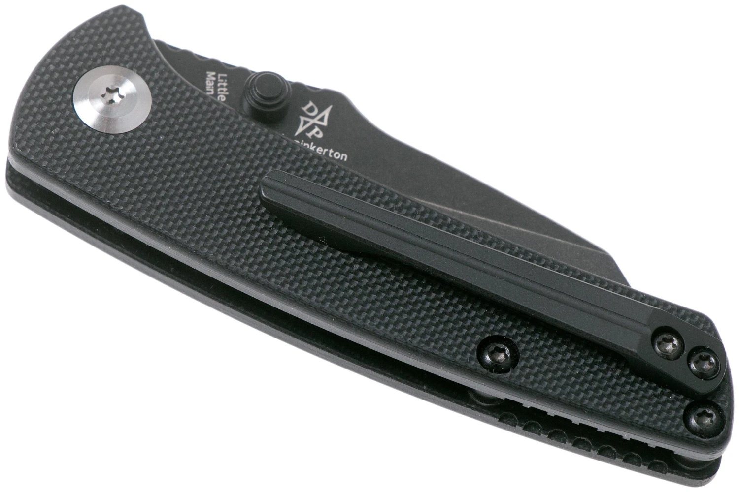 Kansept Little Main Street T2015A1 Black, Black G10 Navaja, Dirk Pinkerton Design - Imagen 4