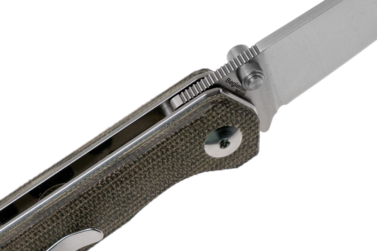 Kizer Begleiter Mini, Micarta, N690, V3458RN1 Navaja, Azo Design - Imagen 6