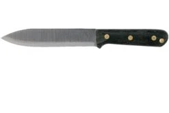 LT Wright Larry Roberts Signature Gen 6, A2, Matte Black Micarta, Leather Sheath, Cuchillo Bushcraft
