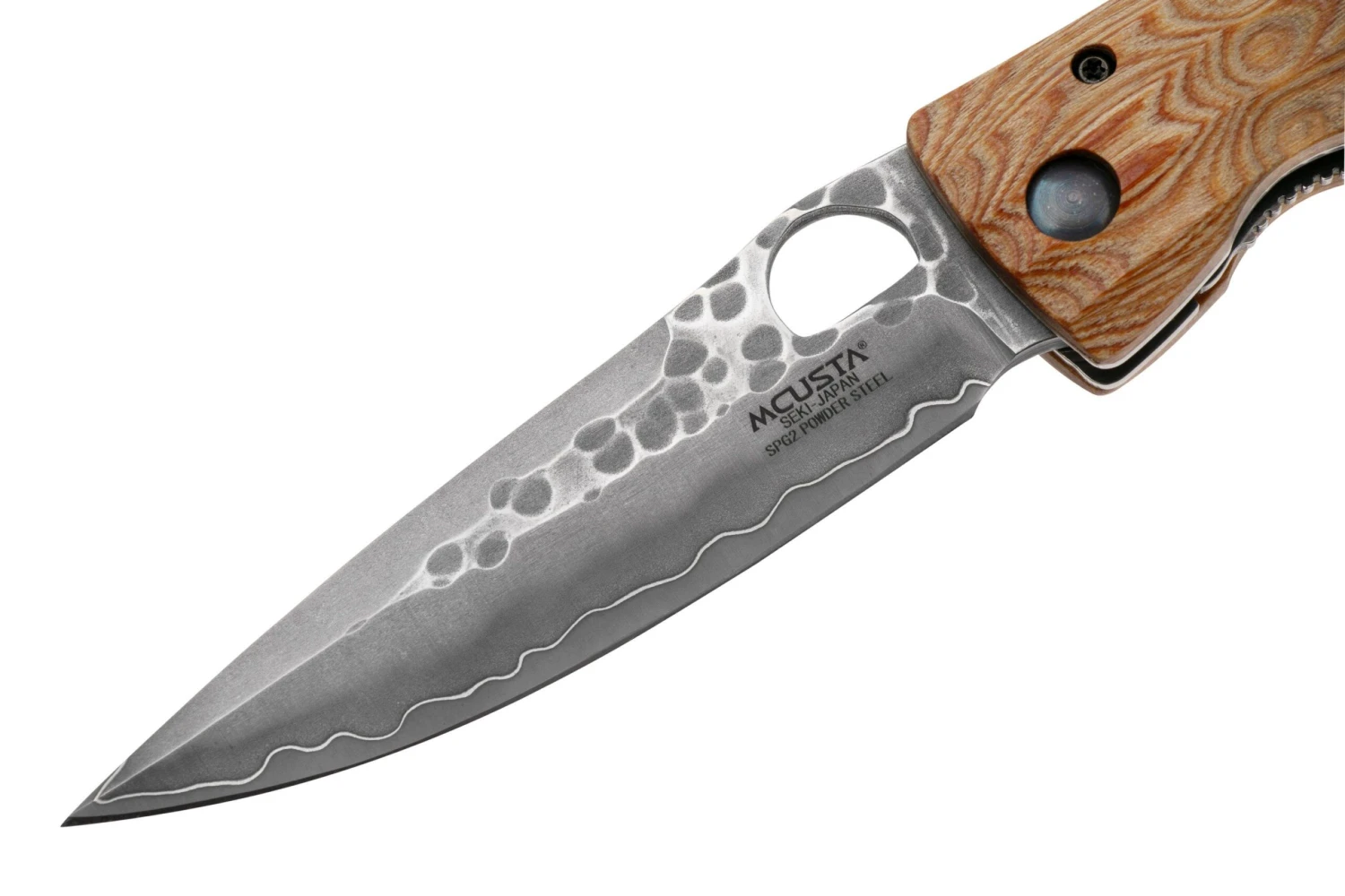 Mcusta MC-0182G Sengoku Toyotomi Hideyoshi SPG2, Yellow Pakkawood, Cuchillo De Caballero - Imagen 3