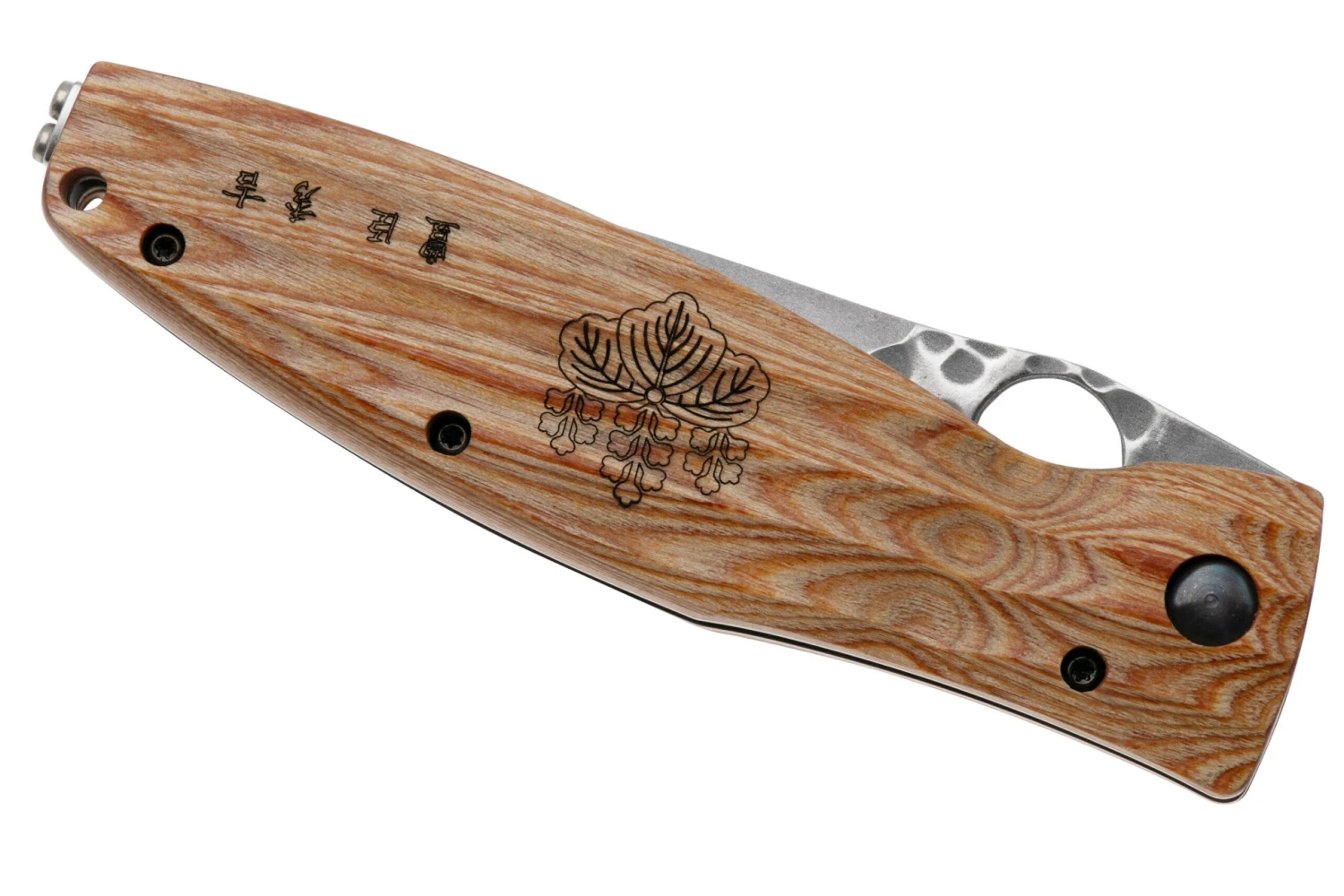 Mcusta MC-0182G Sengoku Toyotomi Hideyoshi SPG2, Yellow Pakkawood, Cuchillo De Caballero - Imagen 6