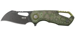 MKM Isonzo FX03-1CJD Hawkbill Dark Stonewashed, Jungle Wear Carbon Fiber Navaja, Diseño De Jesper Voxnaes