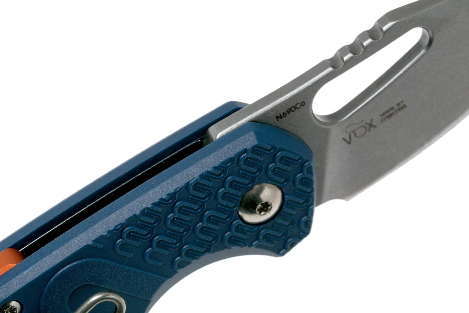 MKM Isonzo FX03-3PBL Clip Point Blue FRN Navaja, Jesper Voxnaes Design - Imagen 6