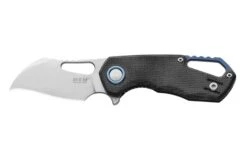 MKM Isonzo FX03M-1BC Hawkbill M390, Black Canvas Micarta Navaja, Diseño Jesper Voxnaes
