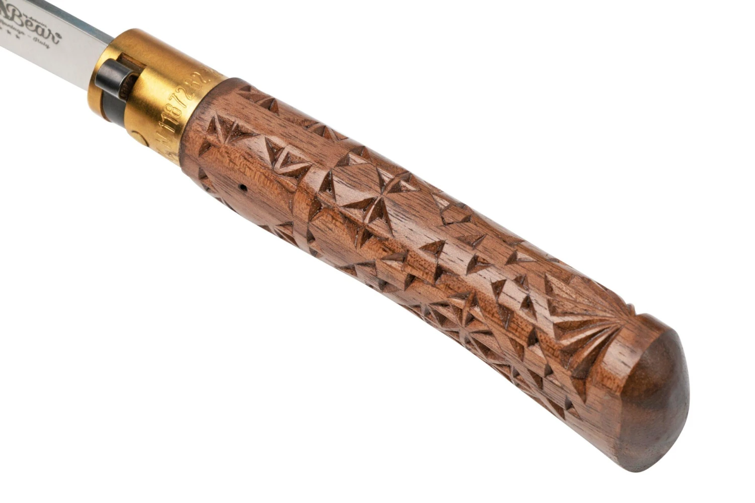 Old Bear Classical Carved Walnut M, 9307-19-LNI Navaja - Imagen 5