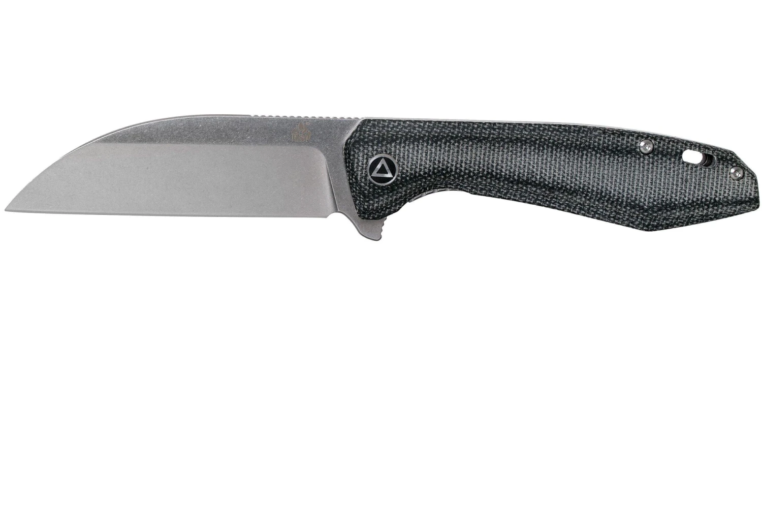 QSP Knife Pelican QS118-D1 Stonewash, Blue Micarta Navaja