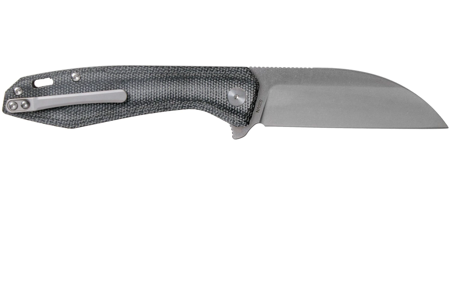 QSP Knife Pelican QS118-D1 Stonewash, Blue Micarta Navaja - Imagen 2