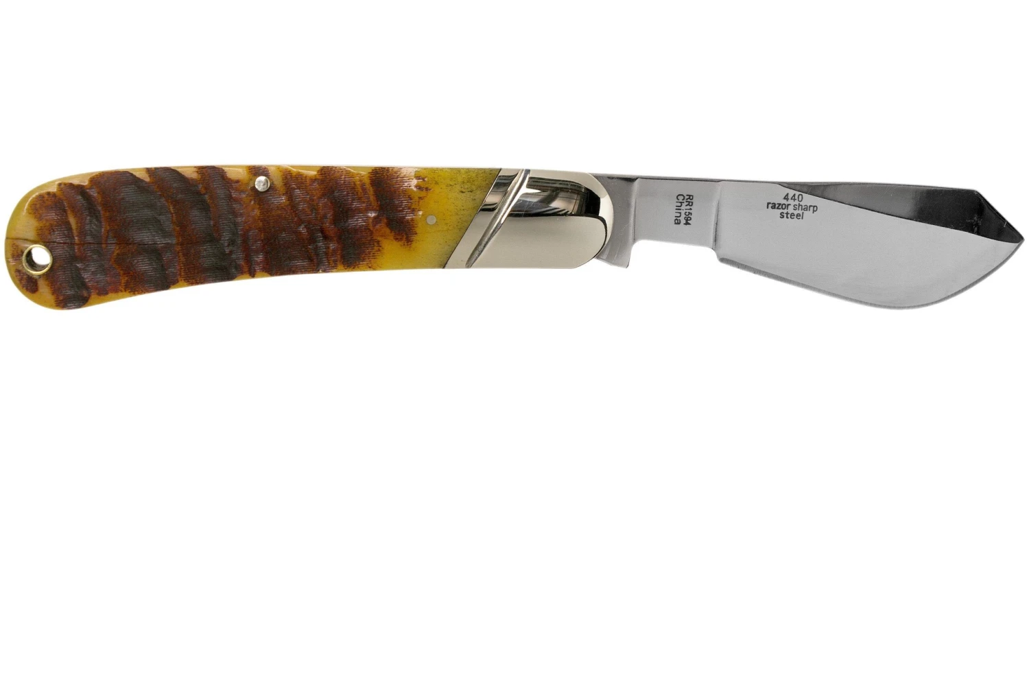 Rough Ryder Ram’s Horn Bone Cotton Sampler RR1594 Navaja - Imagen 2