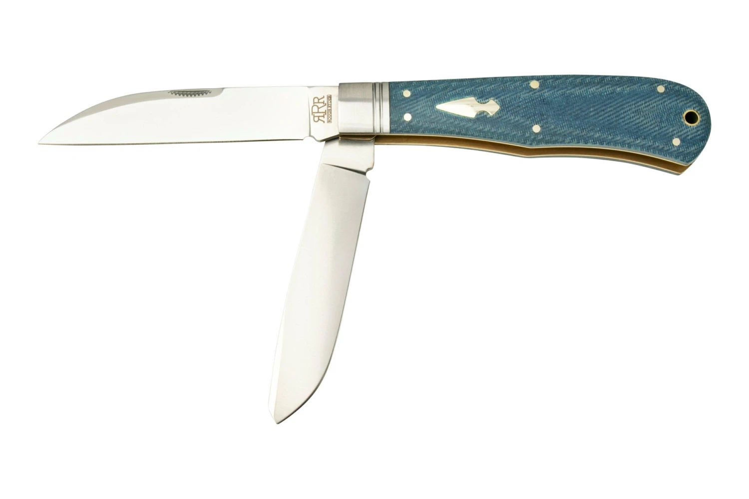 Rough Ryder Reserve Heavy Trapper Denim Micarta, RRR011 Navaja Slipjoint