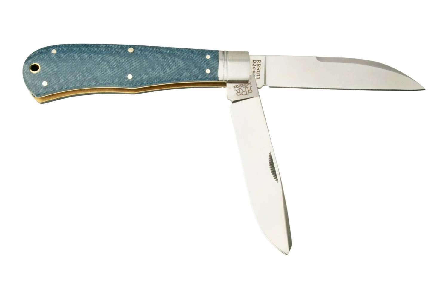 Rough Ryder Reserve Heavy Trapper Denim Micarta, RRR011 Navaja Slipjoint - Imagen 2